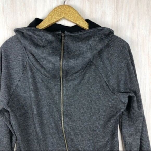 Guess Gray Cowl Funnel Full Zip Jacket M - Picture 4 of 7